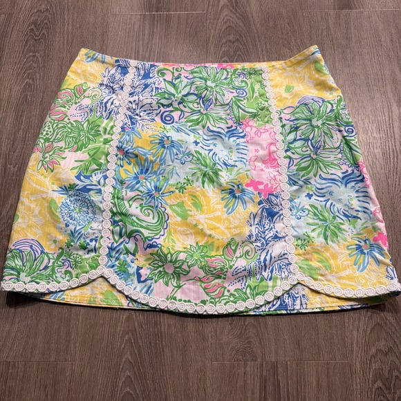 Lilly Pulitzer Dresses & Skirts - Lilly Pulitzer Cheek to Cheek Patty Skirt 60th Anniversary Size 12